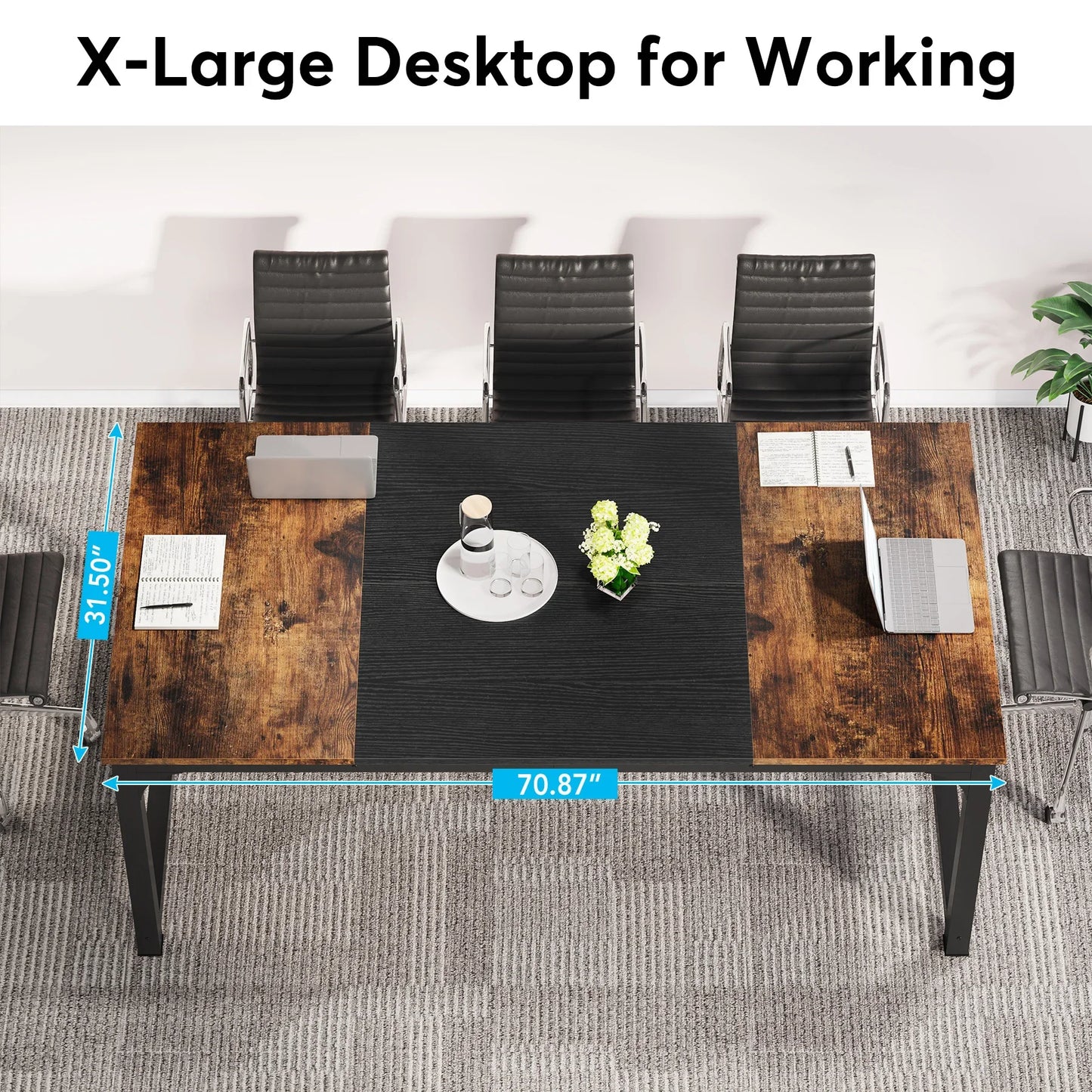 Ljustra Modern Computer Desk Large Office Study Writing Workstation
