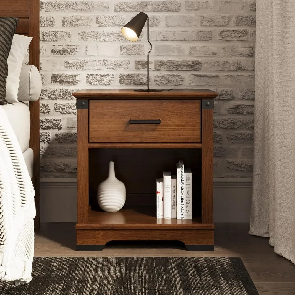 Redmond Nightstand Large Storage Drawer Pinewood Nursery Bedroom