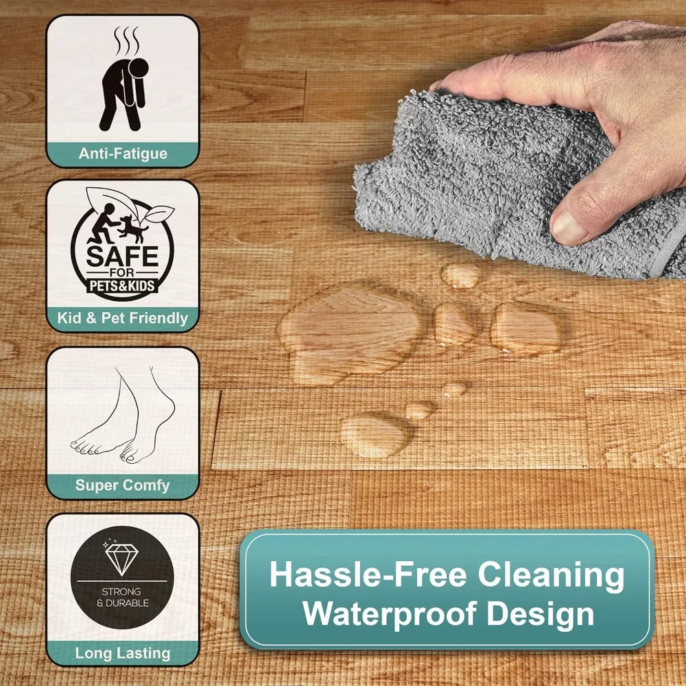 12 Tiles Wood Grain Floor Tiles Foam Mat 48 Sq Ft Exercise Mats