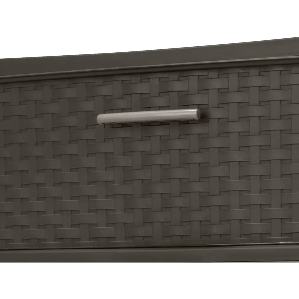 Ljustra Wide Weave Tower 4 Drawer Storage Organizer Unit