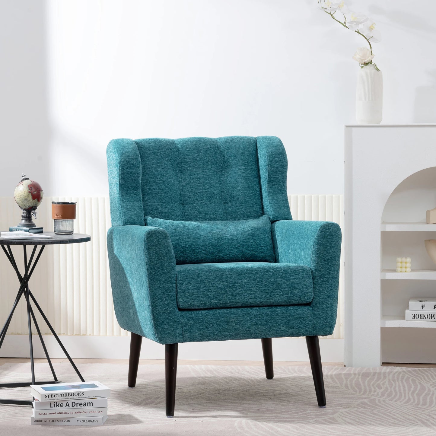 Modern Accent Chair Upholstered Foam Filled Living Room Chair