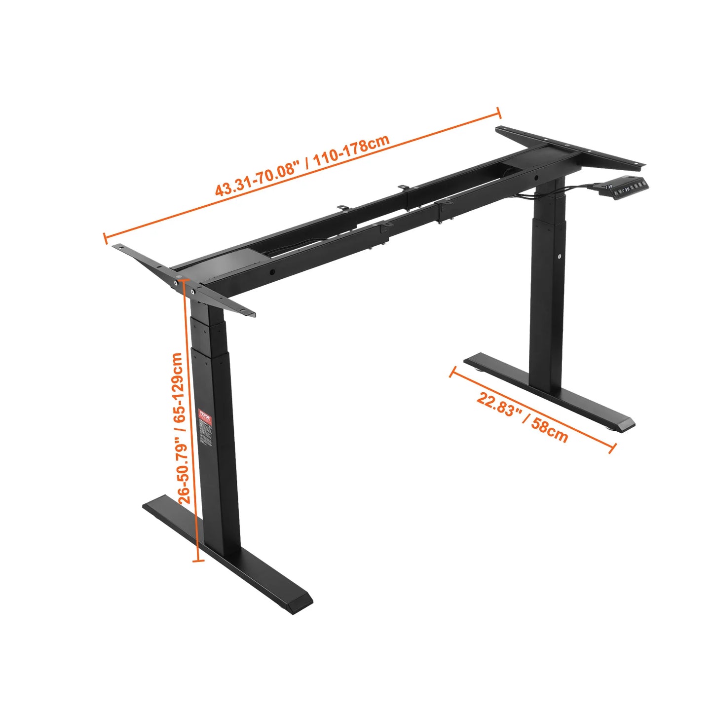 Ljustra Electric Standing Desk Frame Ergonomic Adjustable Home Office