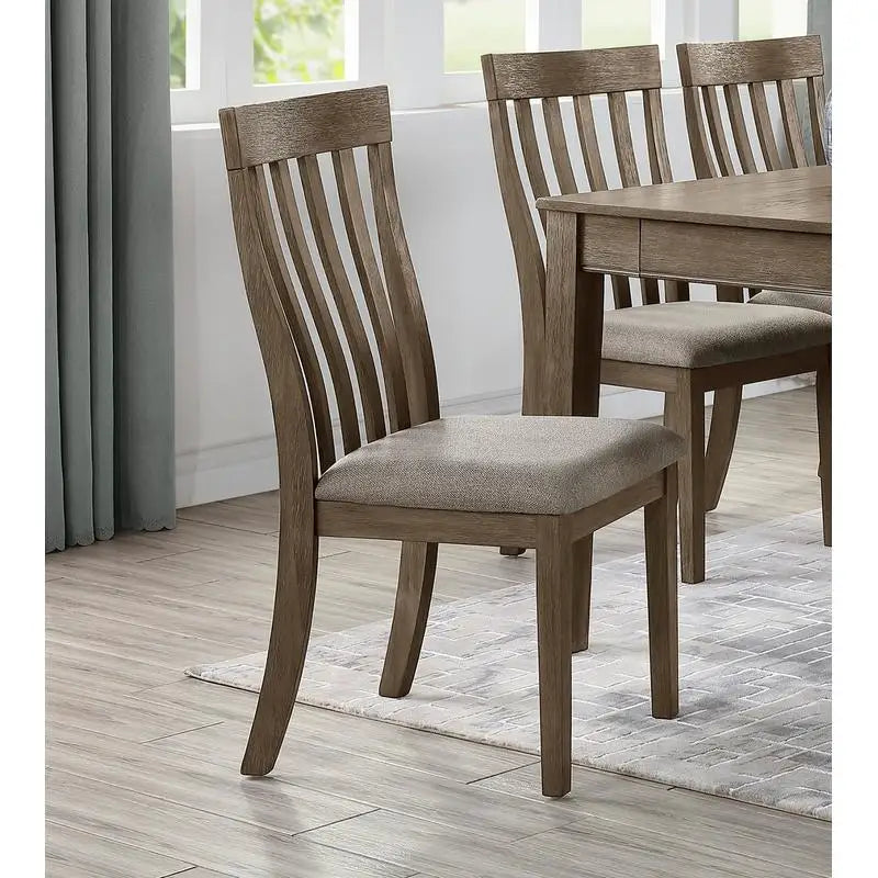 Country Casual 6-Piece Dining Set with Table Drawers Bench Chairs
