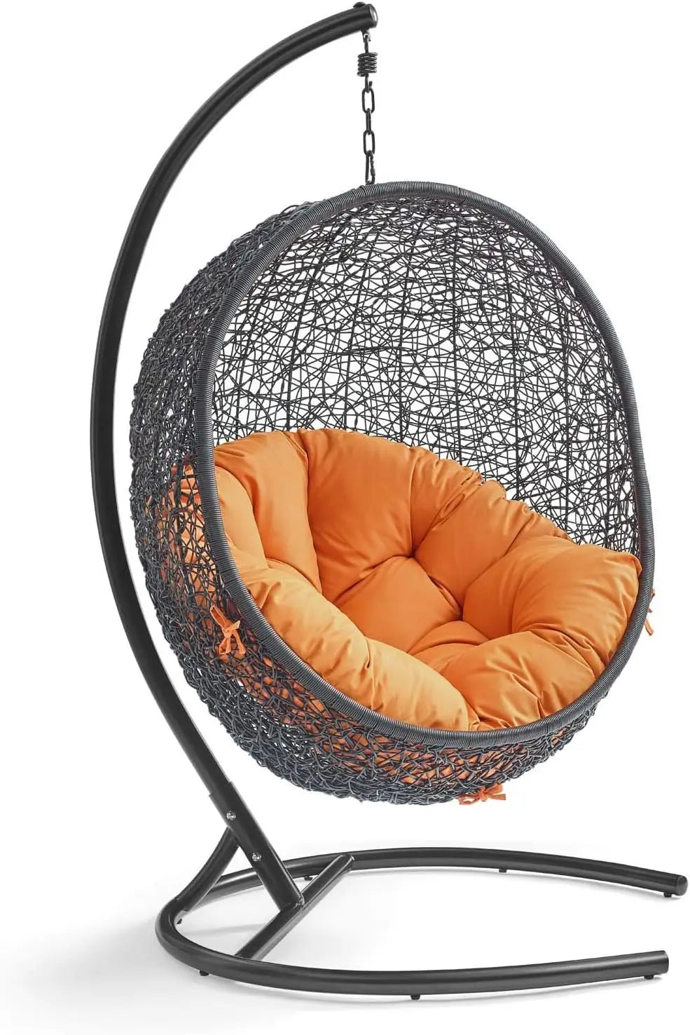 Ljustra Outdoor Patio Wicker Rattan Swing Chair with Stand