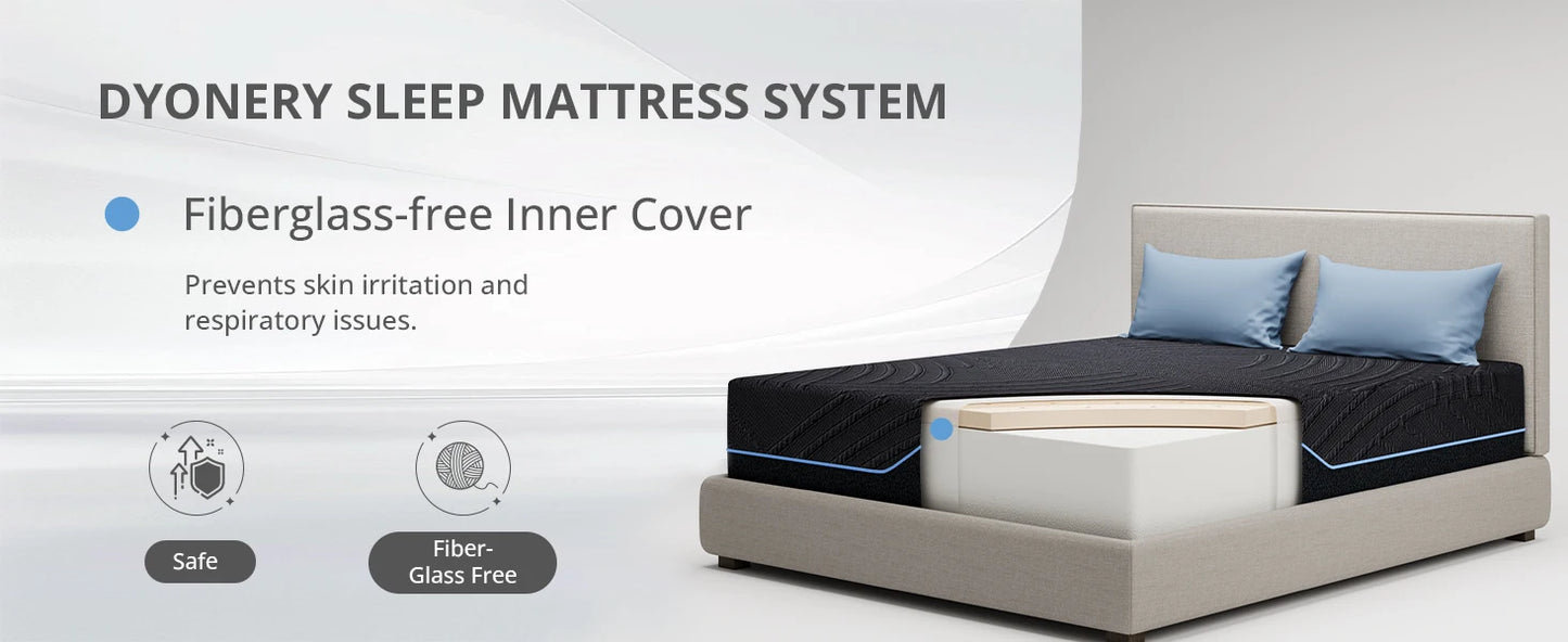 Ljustra 14 Inch Twin XL Memory Foam Mattress Copper-Infused Cooling