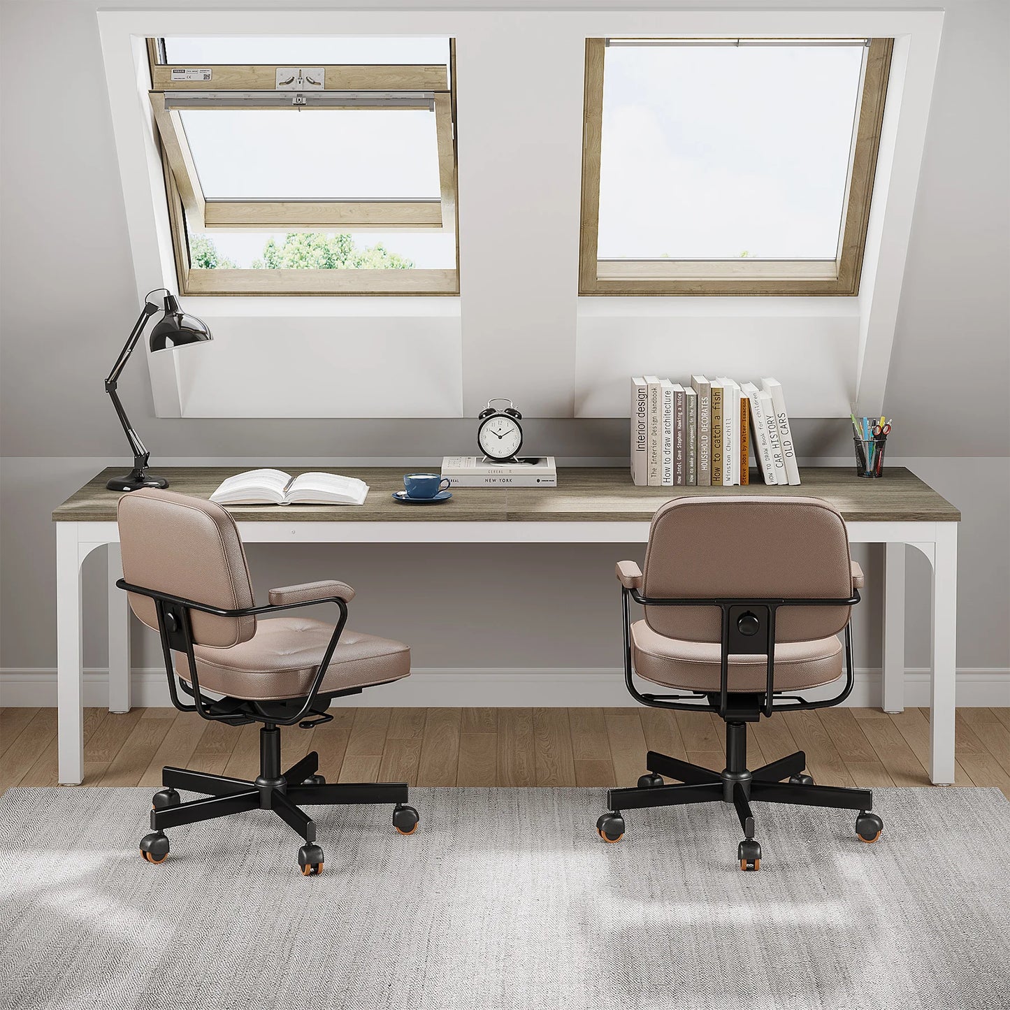 Ljustra 78.7 Inch Extra Long Computer Desk for Home Office Workstation