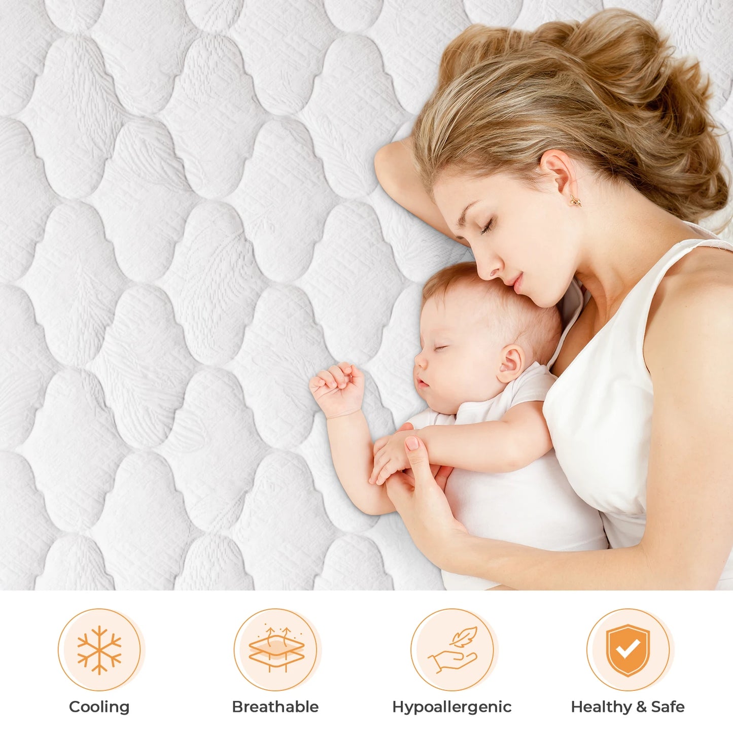 Ljustra Hybrid Queen Size Mattress Memory Foam Pocket Spring