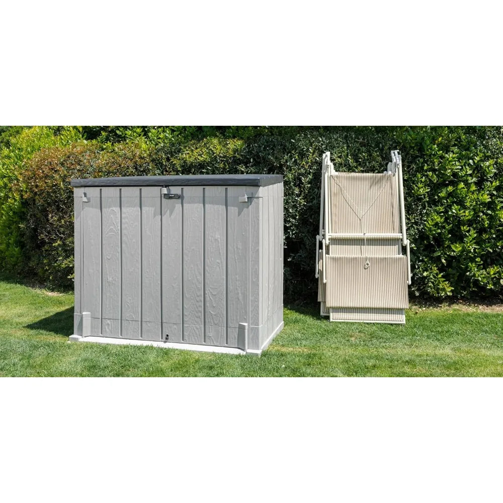 Ljustra Stora Way Outdoor XL Storage Shed for Trash Can Garden Tools