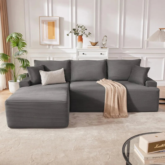 Ljustra Cloud Sectional Couch Modular Sofa Deep Seat Boneless Sofa