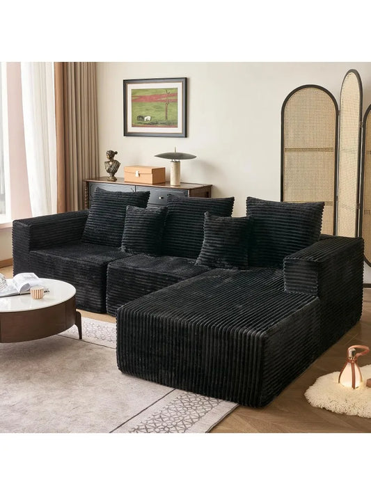 108 Inch Modular Sectional Sofa Boneless Cloud Couch L Shaped Living Room