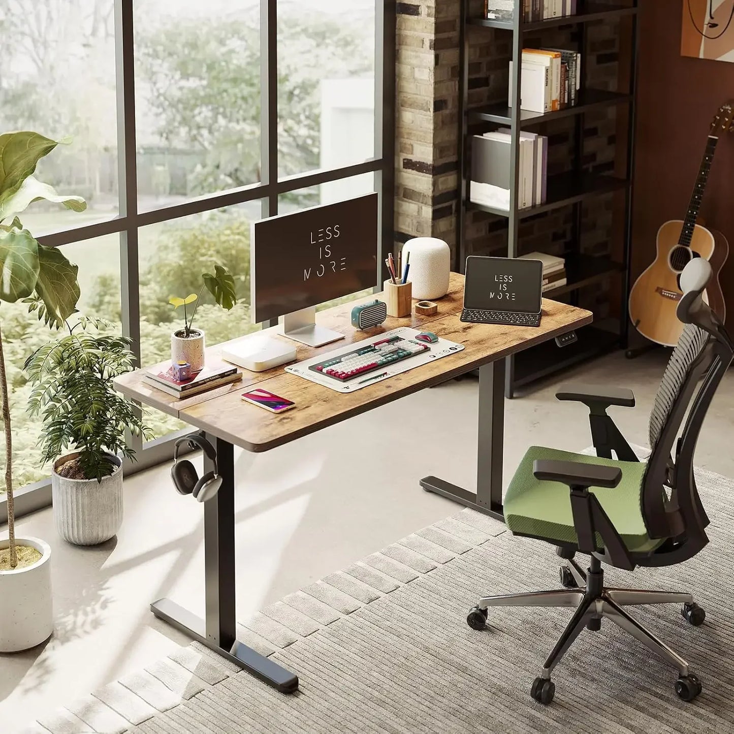 Electric Standing Desk Adjustable Sit-to-Stand Ergonomic Workstation