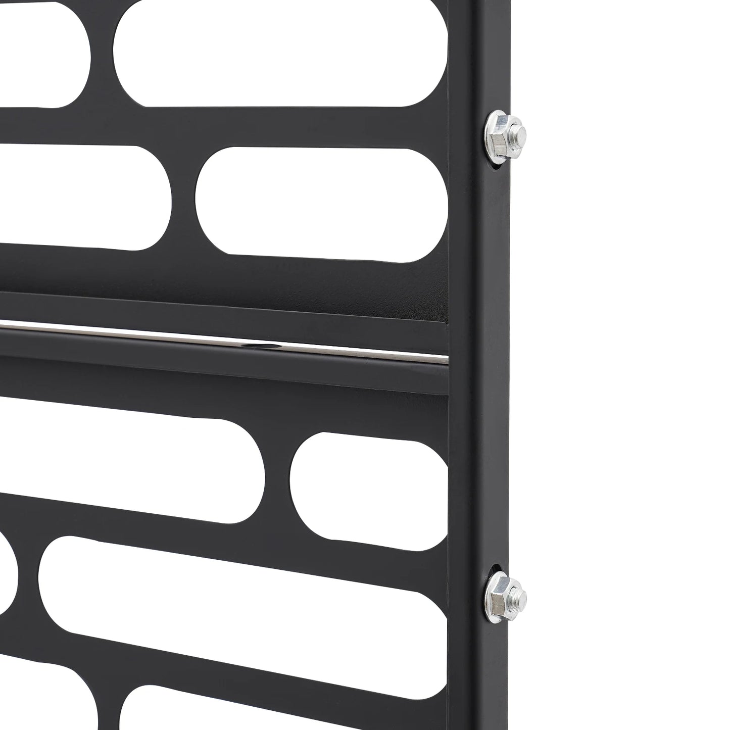 3-Panel Privacy Screen Freestanding Steel Fence Indoor Outdoor Decor