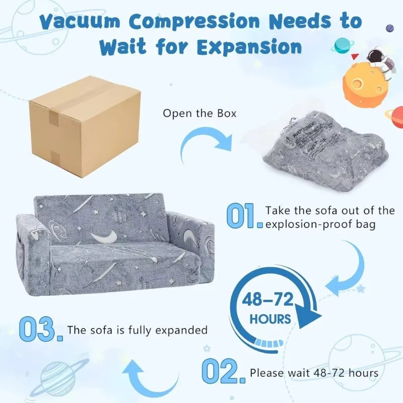 Ljustra Convertible Sofa Bed Living Room Couch Space Saving Furniture