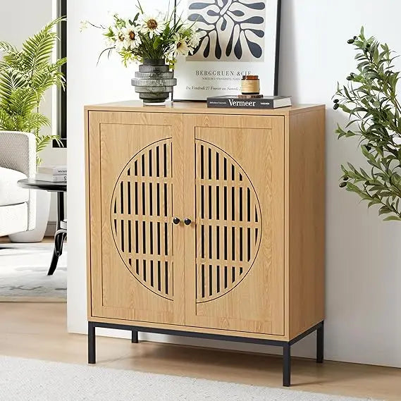 Sideboard Buffet Cabinet Storage Farmhouse 2 Doors Accent Console