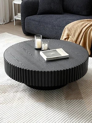 Modern 31.49 Inch Round Coffee Table Luxury Living Room Accent Table