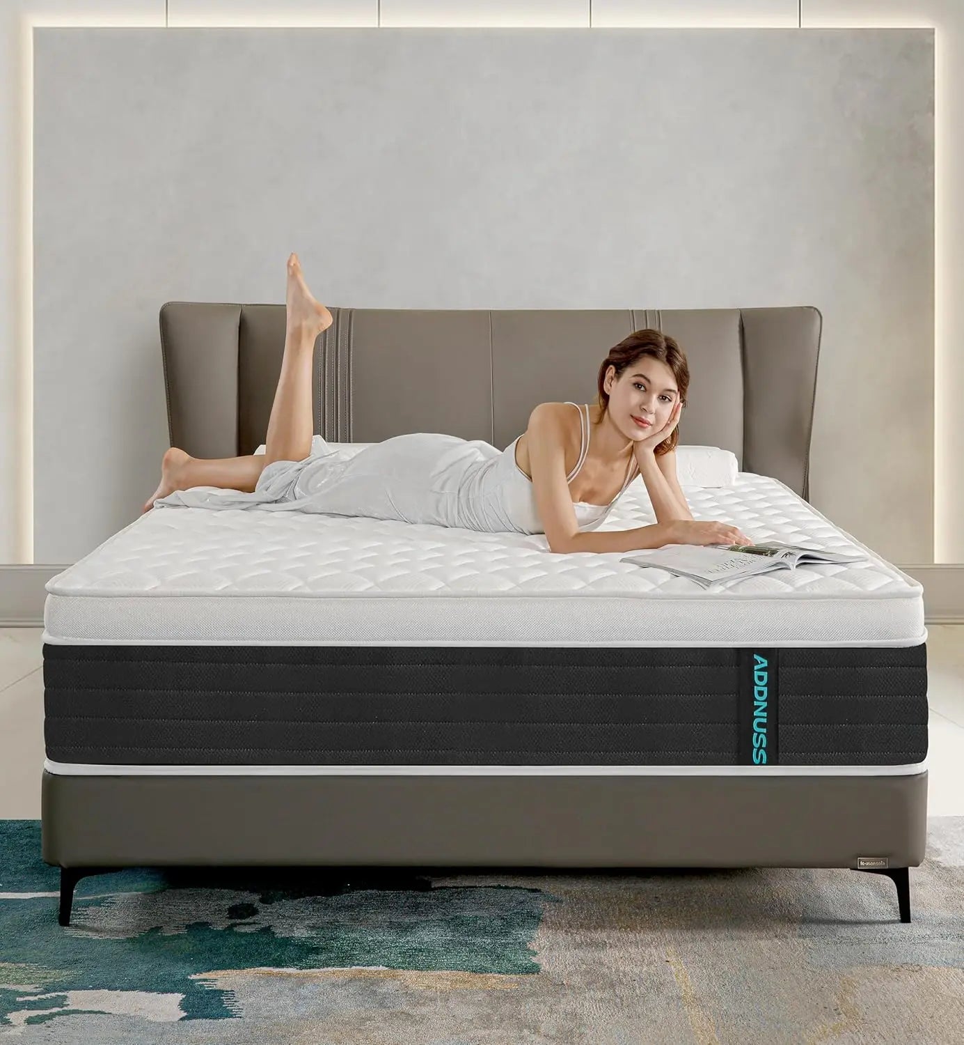 Ljustra Full Size Memory Foam Hybrid Mattress 10 Inch Comfortable Support