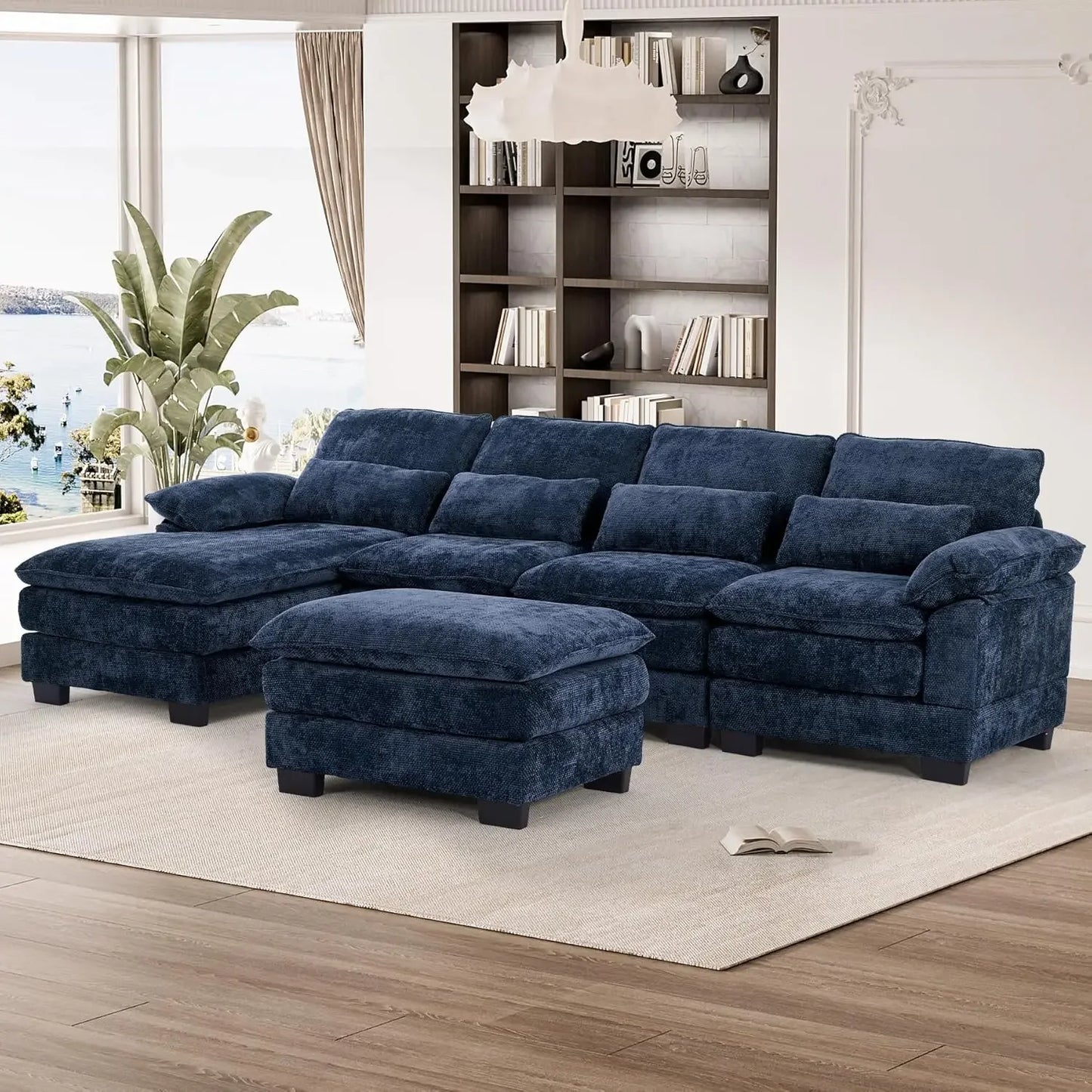 Ljustra U Shape Sectional Sofa Cloud Couch Living Room Comfy Modular Sofa