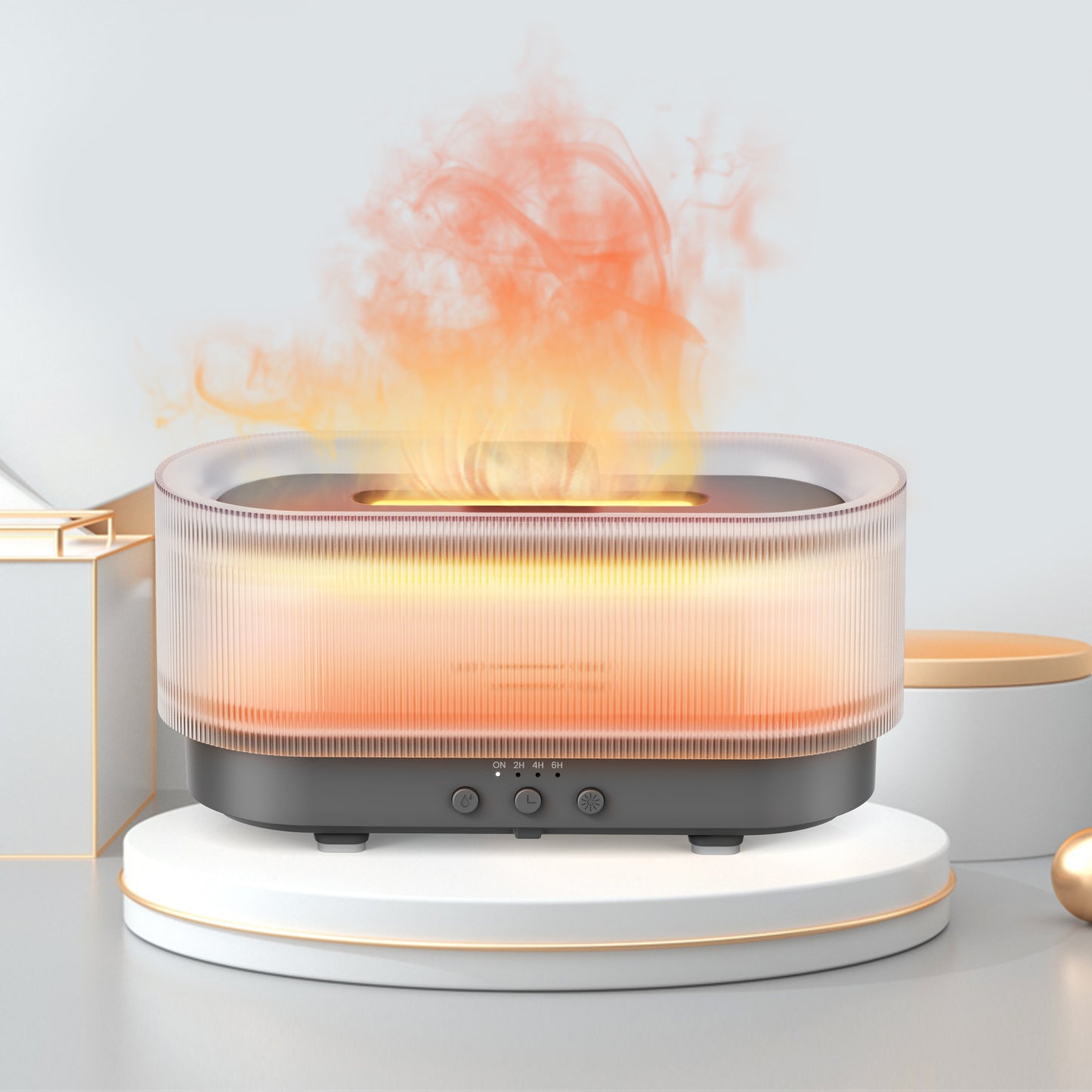 Ljustra Ultrasonic Humidifier 300ml Aromatherapy Diffuser Quiet Light