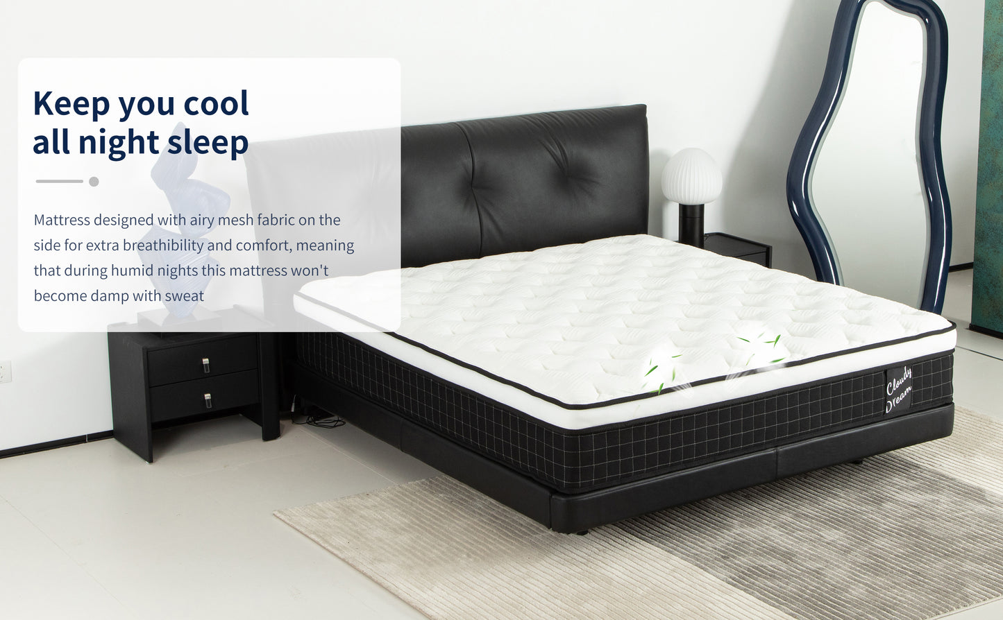 Ljustra 12 Inch Full Size Hybrid Mattress Pocket Springs Memory Foam