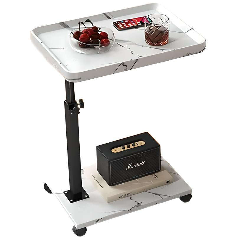 Adjustable Rolling Bedside Table Laptop Desk Portable Sofa Tray Cart