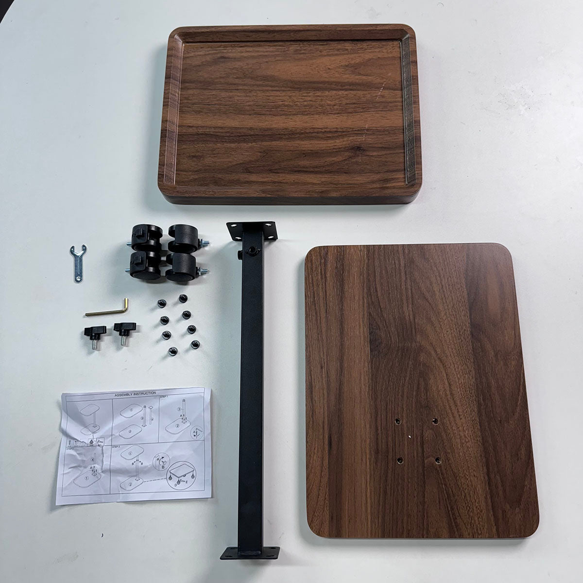 Ljustra 360° Rotatable Laptop Desk Adjustable Rolling Cart Sofa Tray Table