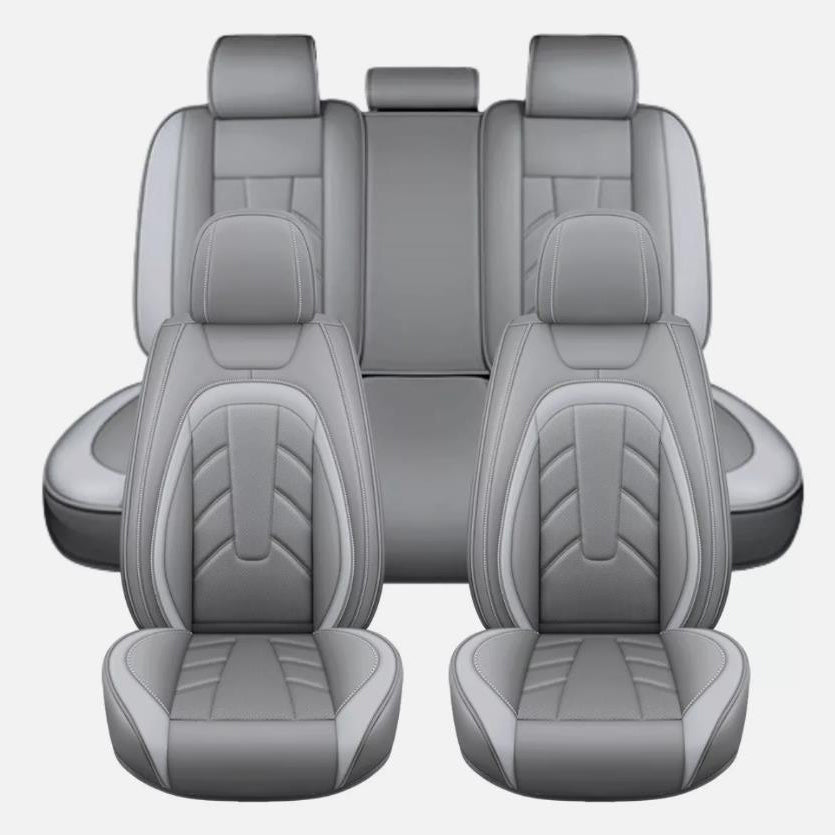 Toyota Full Set PU Leather Seat Covers 5-Seats Washable Anti-Slip