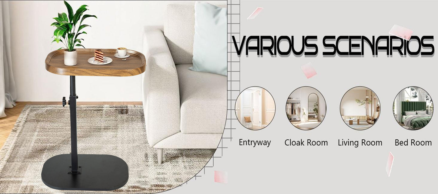 Height Adjustable Rotatable Home Office Desk Easy Clean Side Table