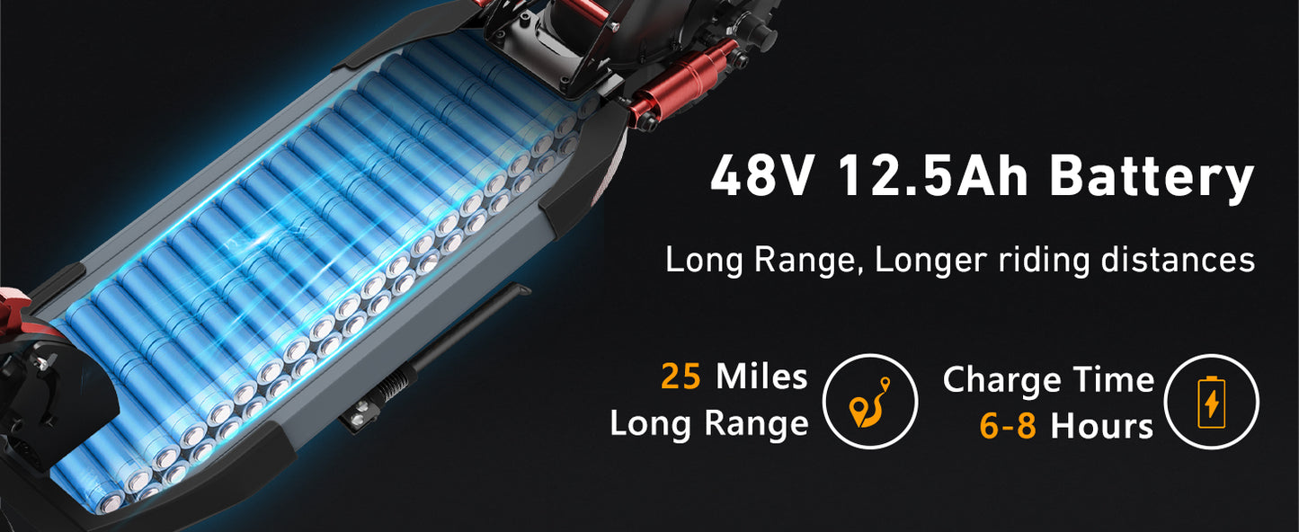 Electric Scooter 800W Motor 25MPH Folding E Scooter with Dual Braking