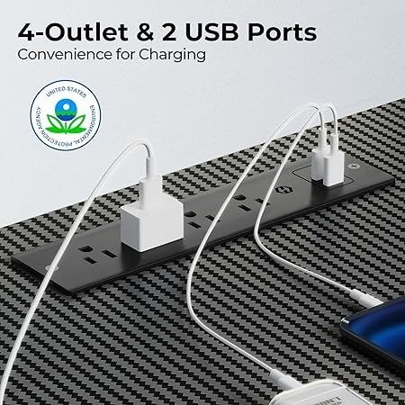 L Shaped Gaming Desk With LED Lights Power Outlets Monitor Stand