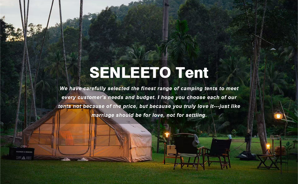 9.8x7 Inflatable Camping Tent 4-6 Person All-Season Blow Up Tent