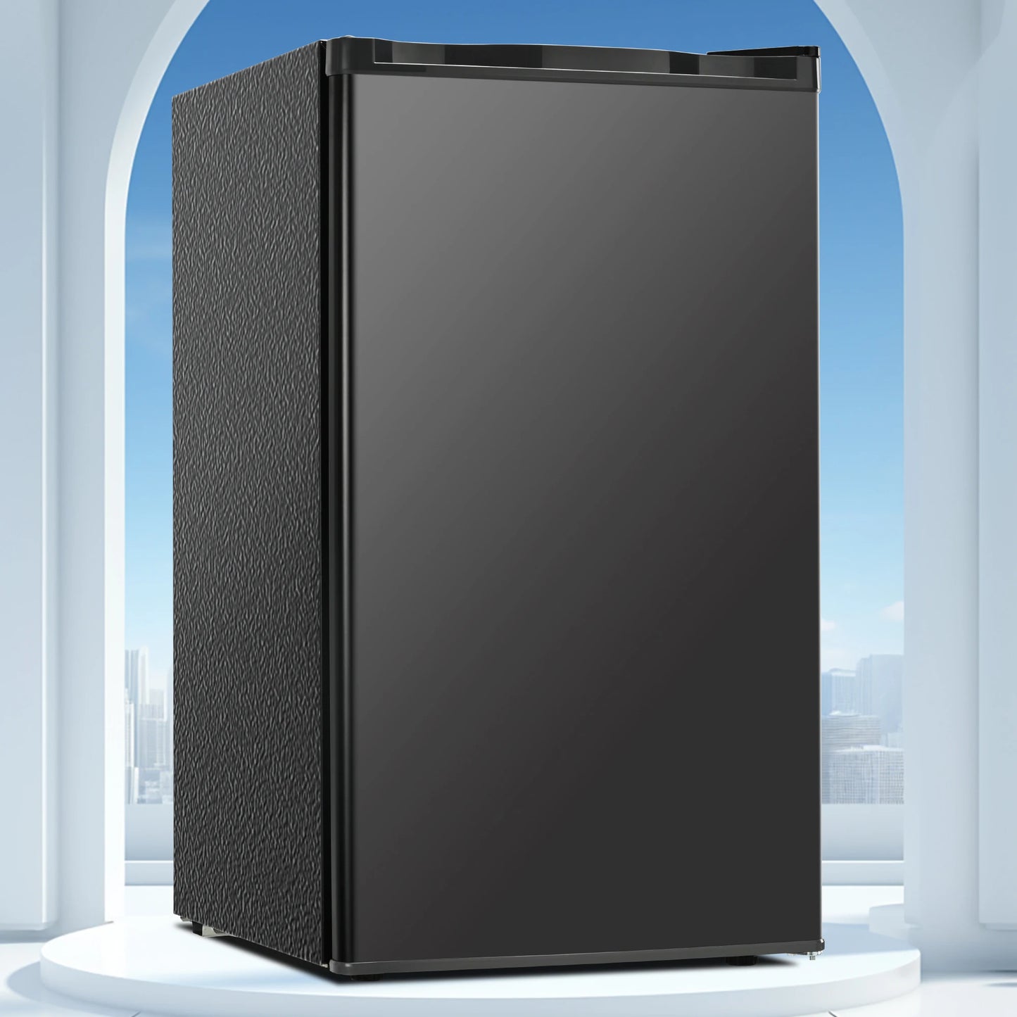 Ljustra 3.2 Cu.Ft Mini Fridge Freezer Compact Refrigerator for Dorm Office