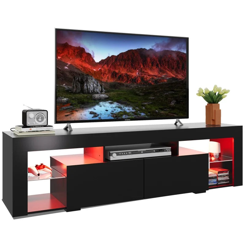 Ljustra Modern LED TV Stand for 60-70 Inch TVs with Storage Drawers