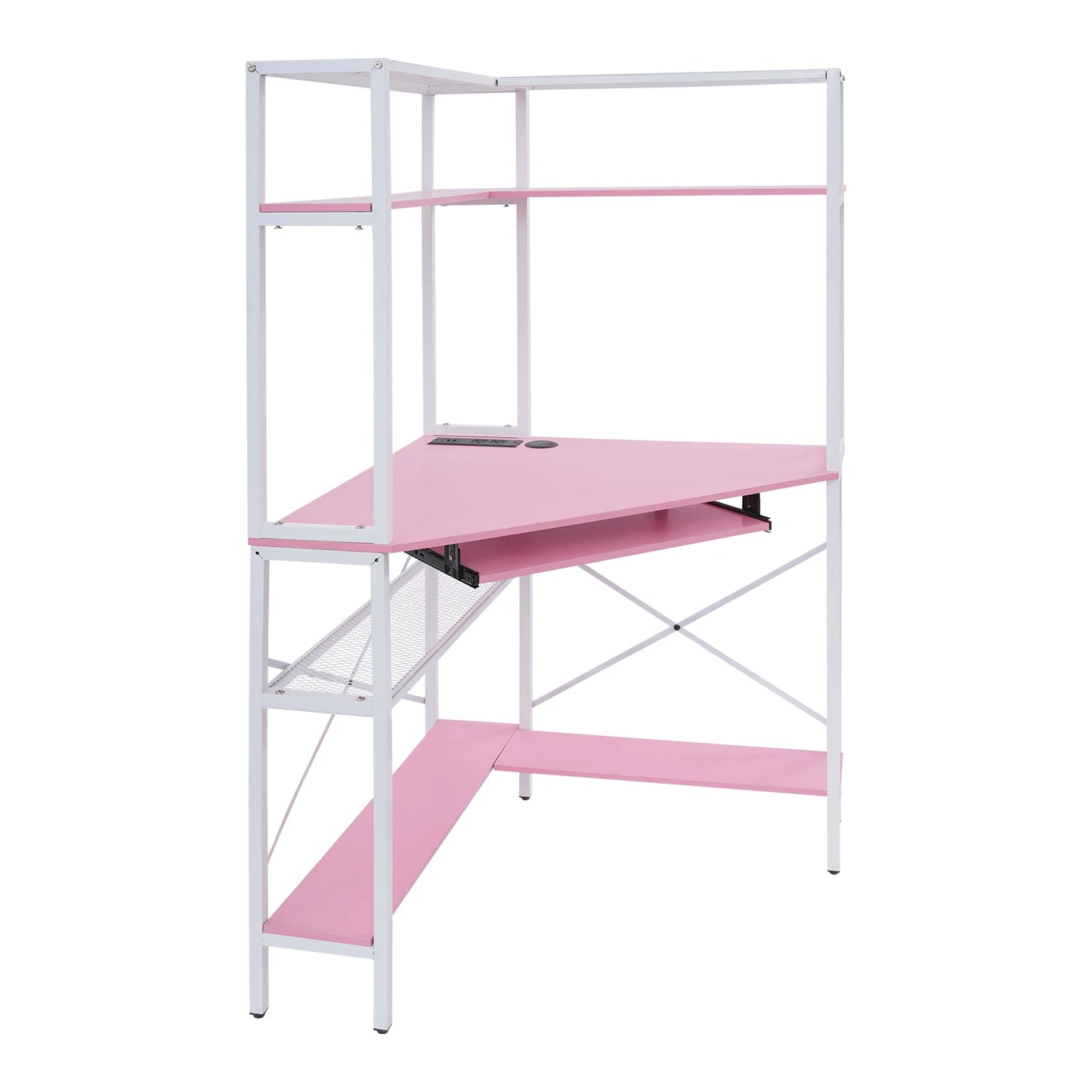 Pink Corner Desk Small Space Corner Computer Desk Modern Home Office