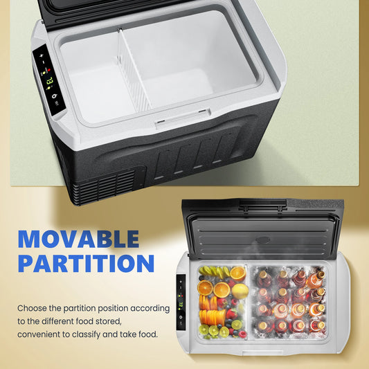 Portable Dual Zone Car Refrigerator 20L 30L Mini Fridge Cooler