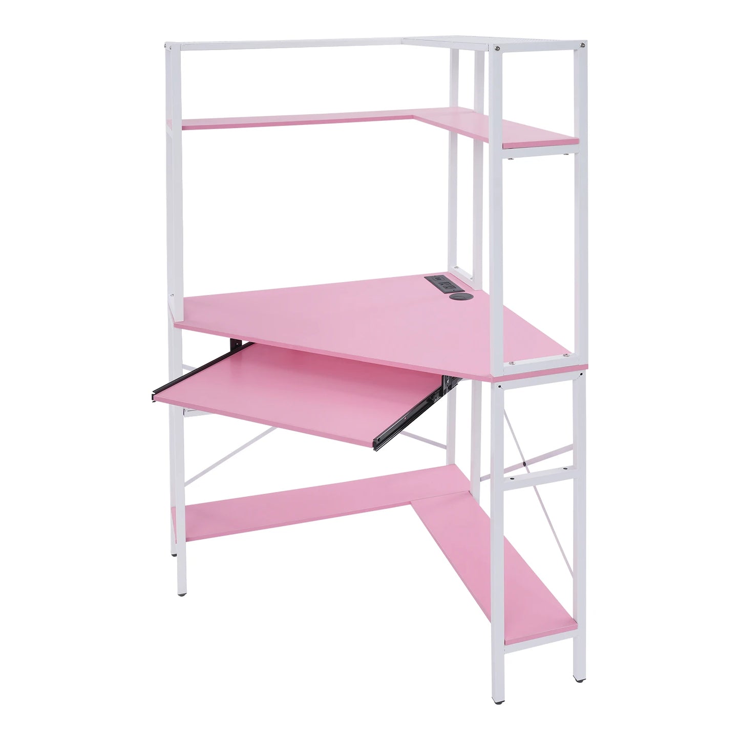 Pink Corner Desk Small Space Corner Computer Desk Modern Home Office