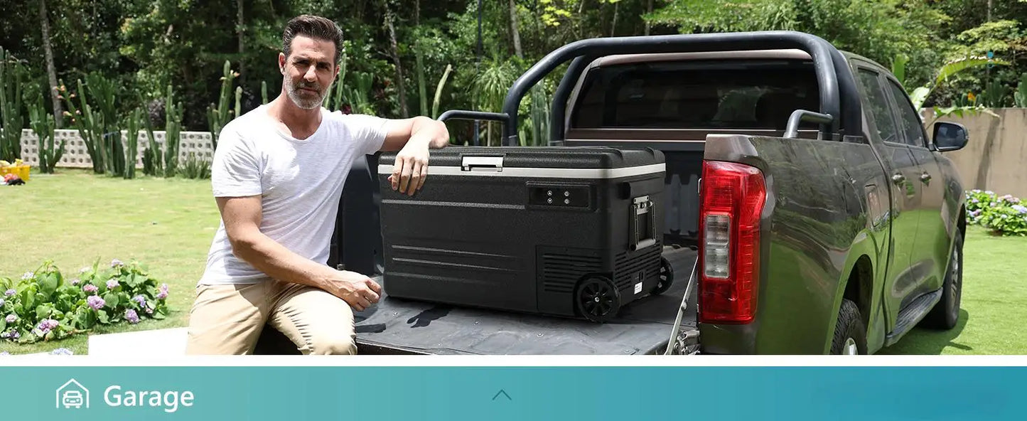 Ljustra 75L Portable Car Refrigerator Compressor Cooler for Camping Fishing