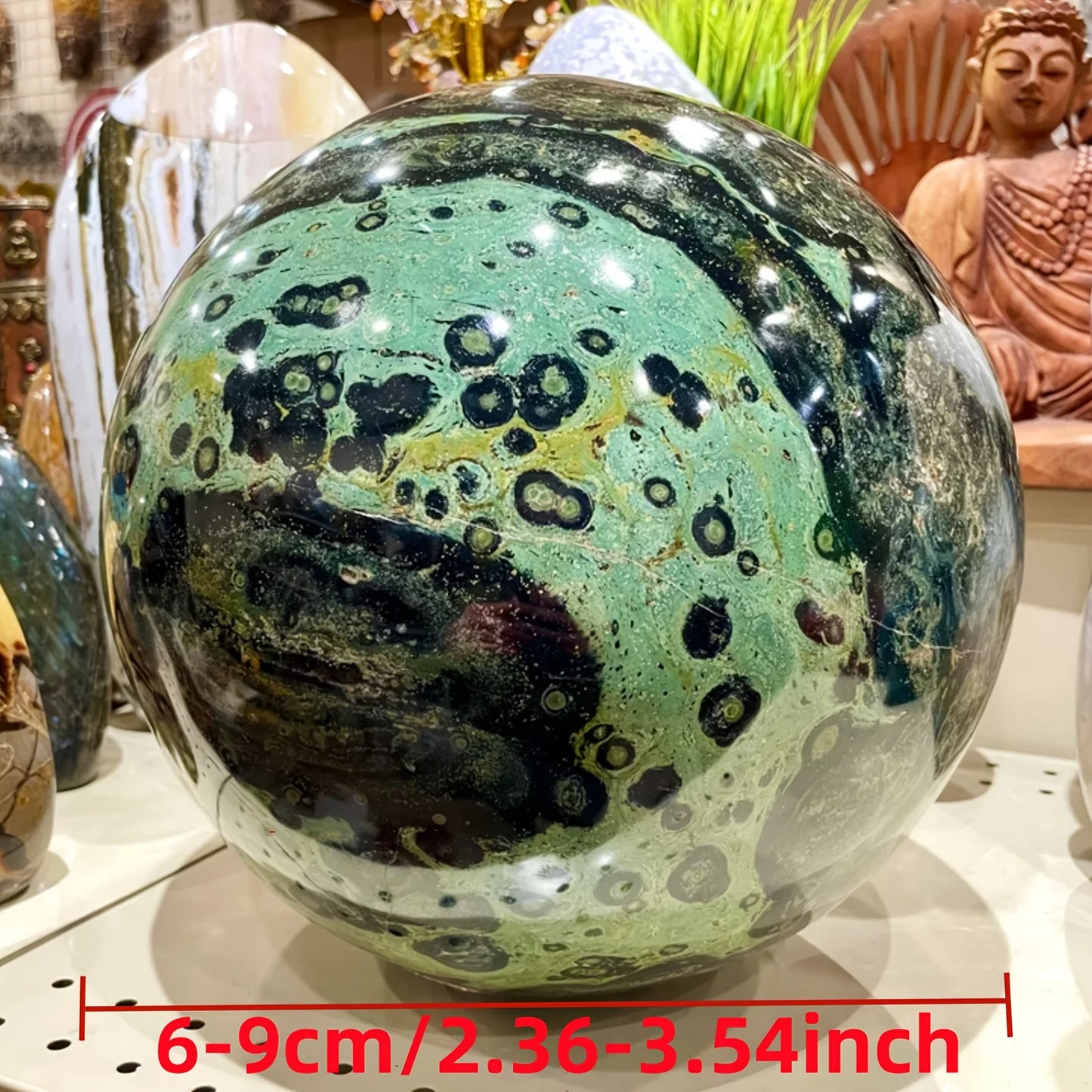 Large Kambaba Jasper Sphere Polished Stone Ball Home Decor Reiki Gift