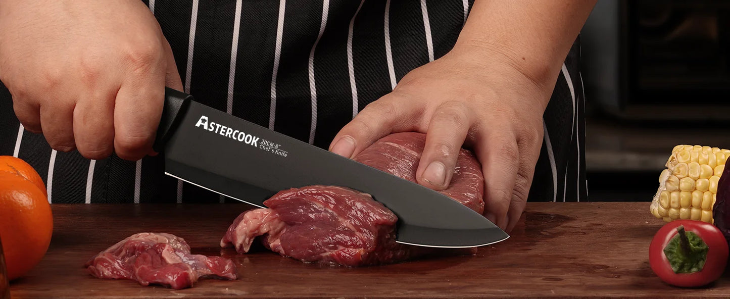 Ljustra Astercook Kitchen Knife Set 15 Pieces with Built-in Sharpener