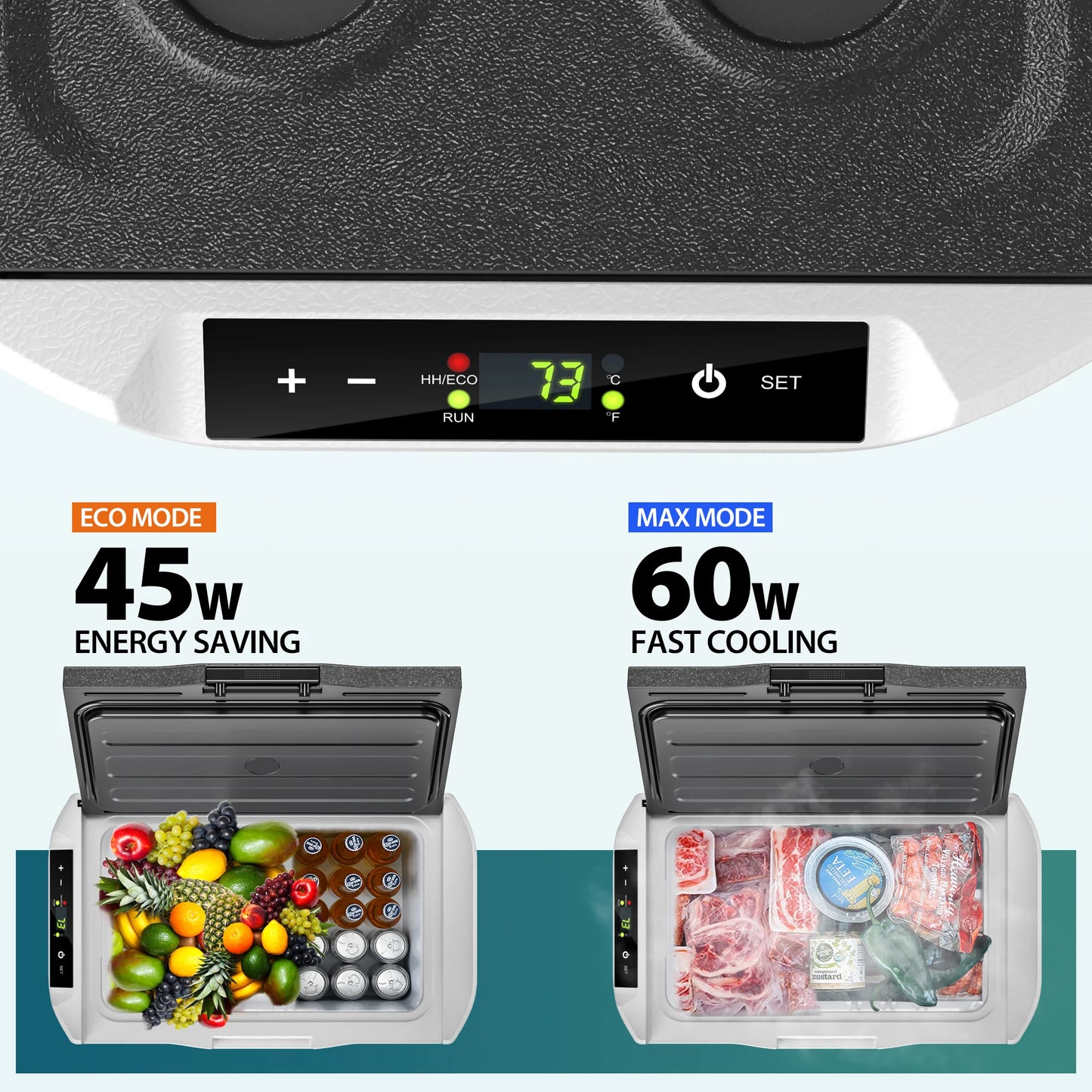 Ljustra 20L Portable Refrigerator Electric Cooler for Camping Travel