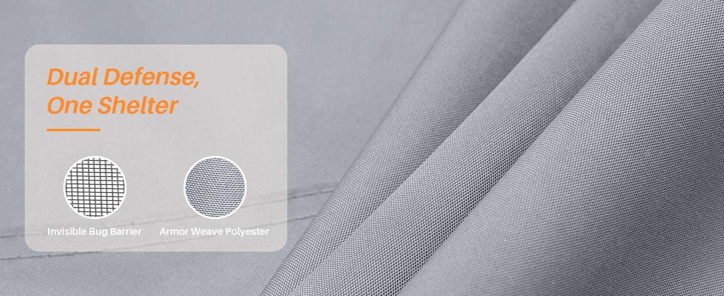 Ljustra 12x16 Outdoor Hardtop Gazebo Aluminum Frame with Netting Curtains