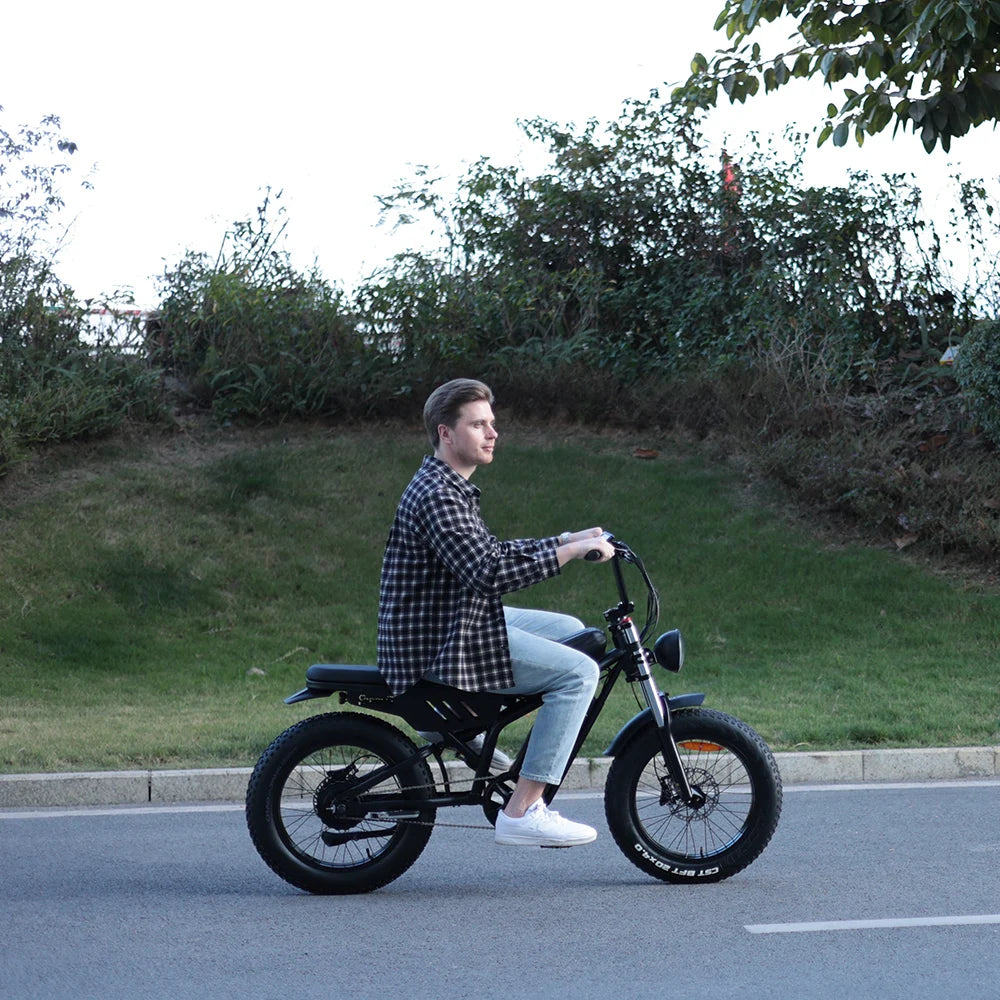 New FREEGO F0 Electric Bike 20 Inch Fat Tire Off Road E-bicycle 48V