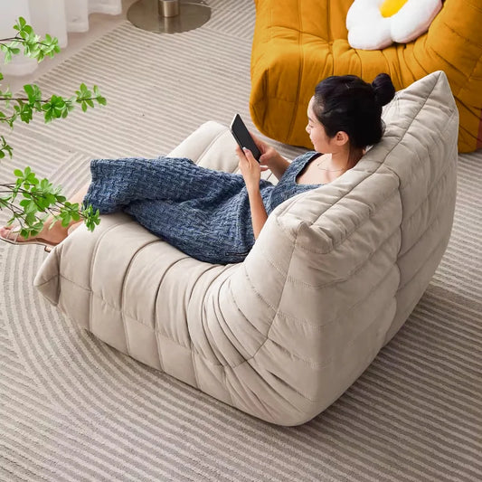 Ljustra Modern Bean Bag Floor Sofa Memory Foam Recliner Chair