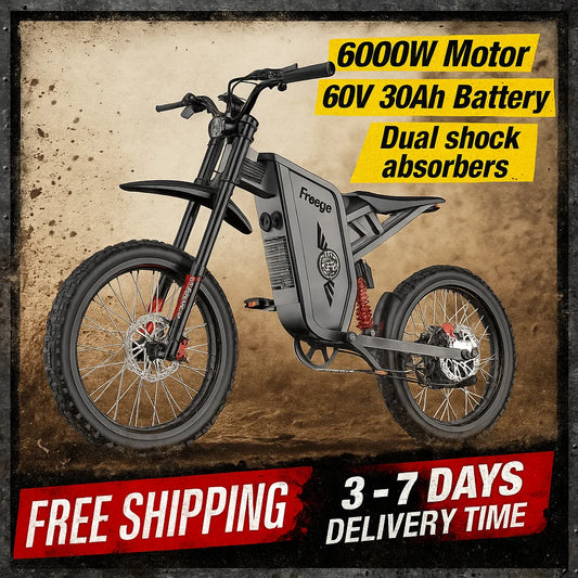Ljustra FREEGO X2 Pro Electric Motorcycle 6000W 85Km/h Adult Off Road