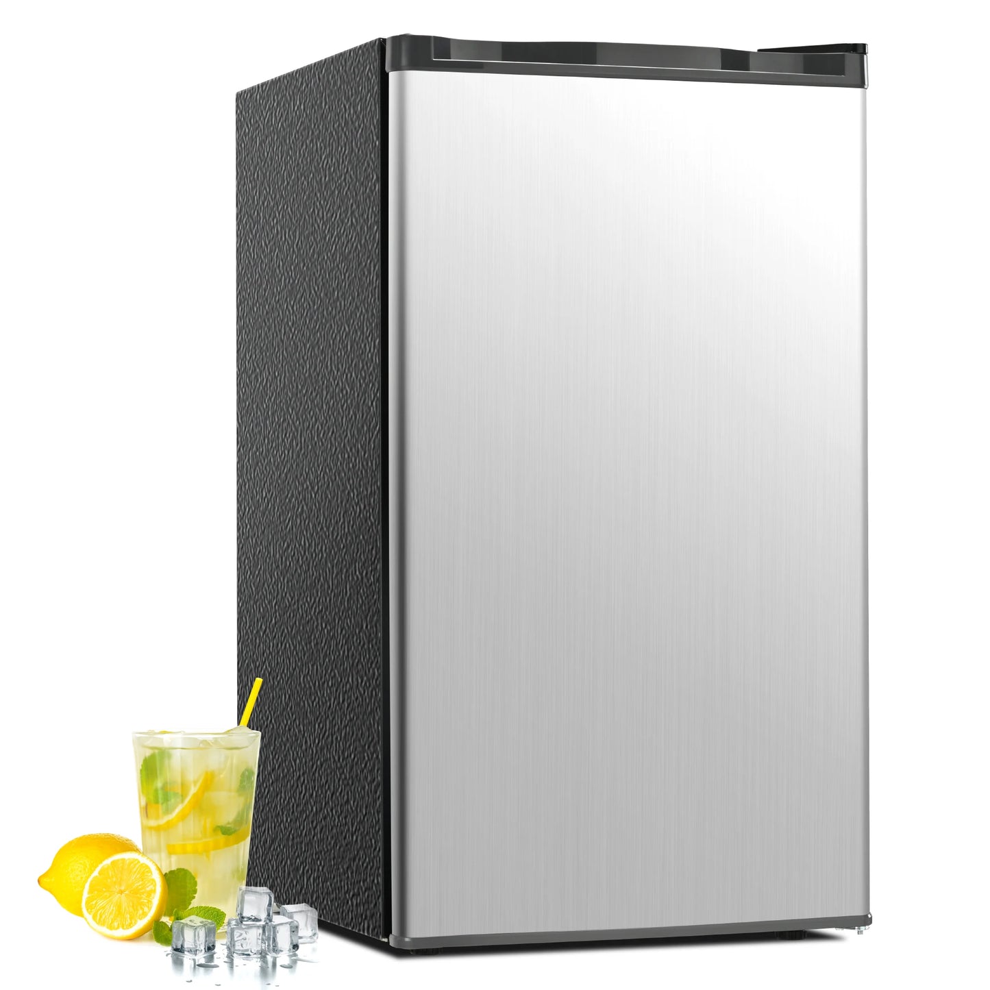 Ljustra 3.2 Cu.Ft Mini Fridge Freezer Compact Refrigerator for Dorm Office
