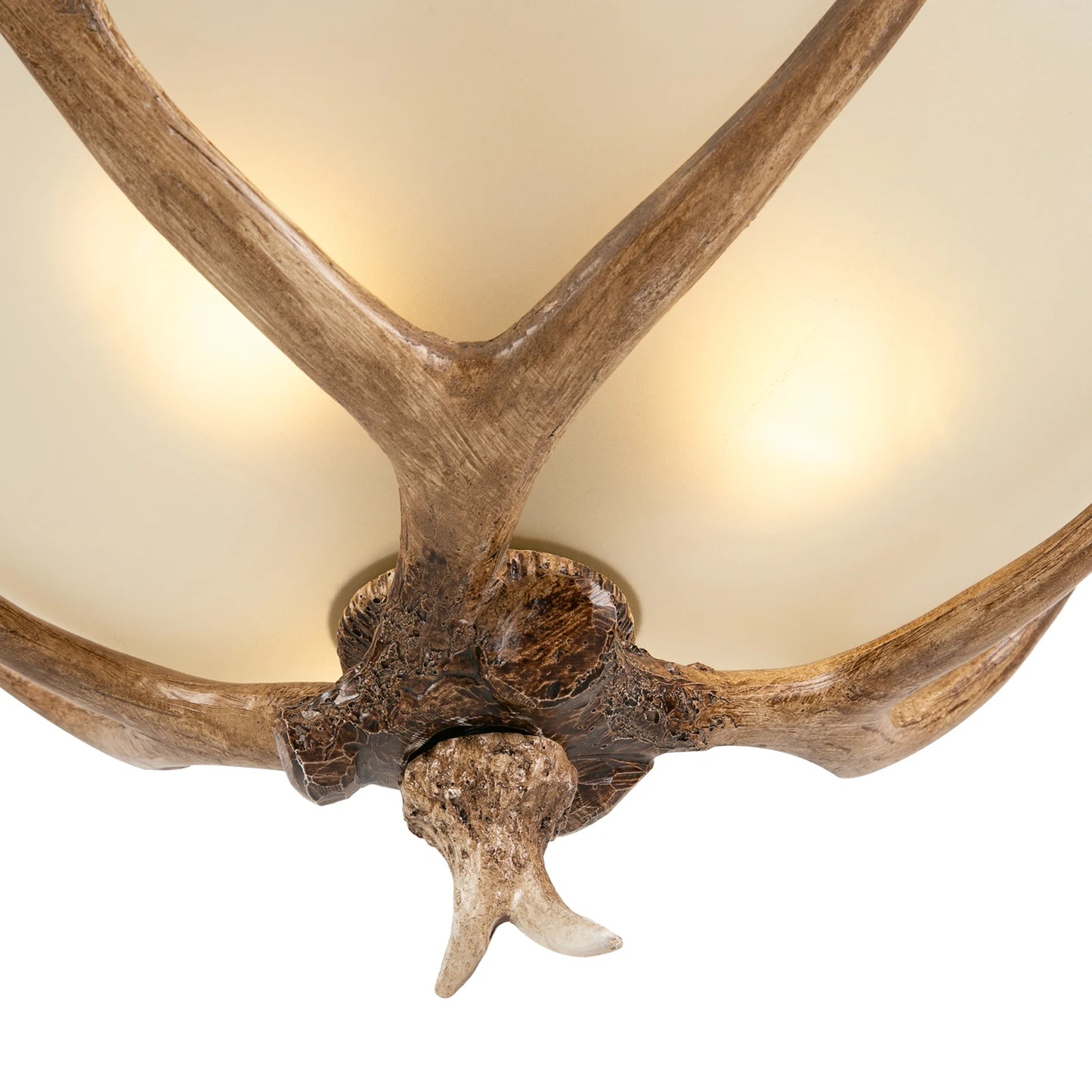 Vintage Antler Pendant Lamp Rustic Ceiling Light Adjustable Height