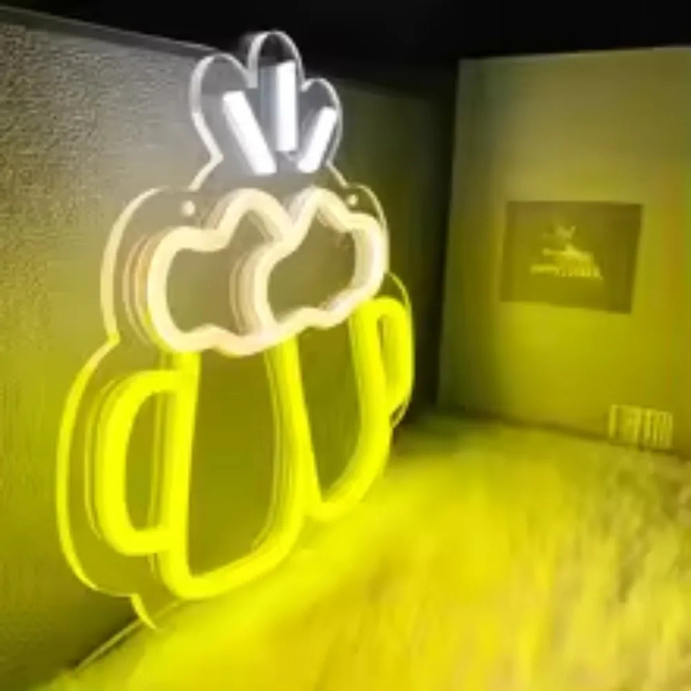 Cheers Neon Sign LED Wall Decoration for Home Bar Club Party