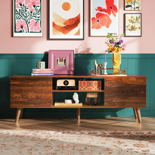 Ljustra Mid Century Modern TV Stand Entertainment Center for Living Room