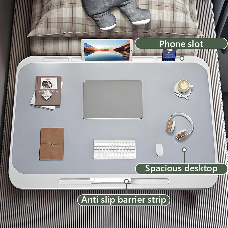 Adjustable Foldable Bedside Table Laptop Desk for Students Home Office