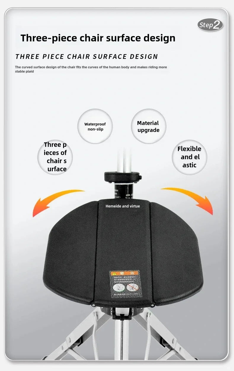 Portable Folding Cane Chair 2-in-1 Outdoor Travel Seat Lightweight