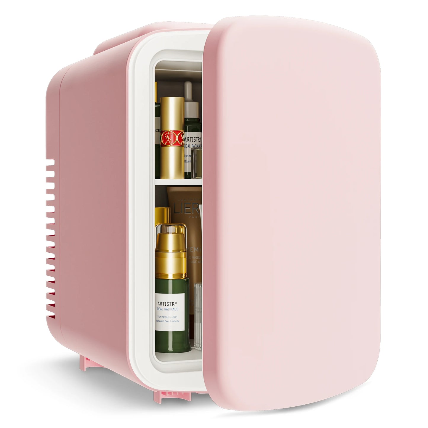 Ljustra 4L Mini Fridge with Freezer Compact Refrigerator for Car Office